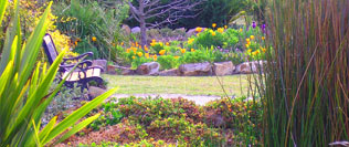 Take a break in the beautiful gardens
